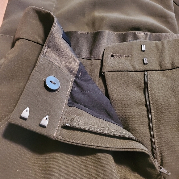 NWT Express Army Green High-Rise Trouser Pants Size 2Long Ret. $98.00 - Picture 13 of 13